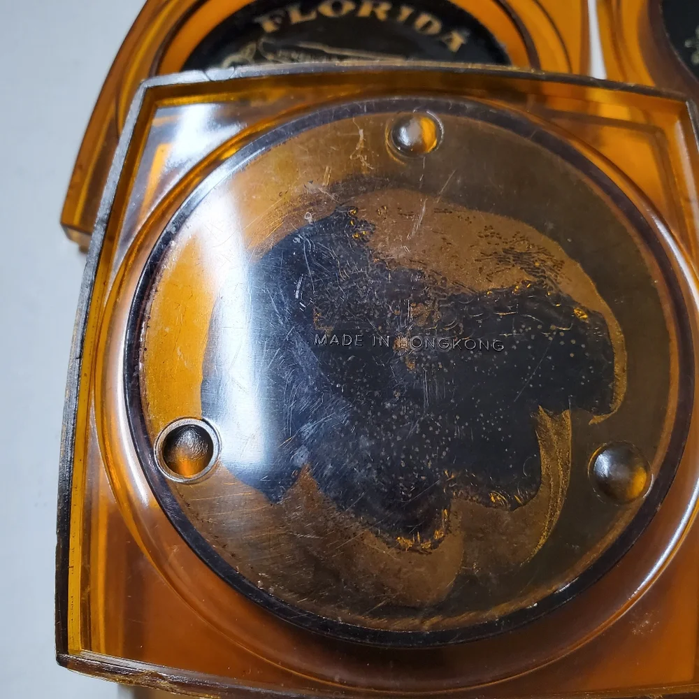 Vintage amber lucite